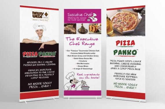 Newly Weds Food Pull Up Banners